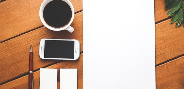 Where all stories start, regardless of technology - the blank page. Image via Pixabay.