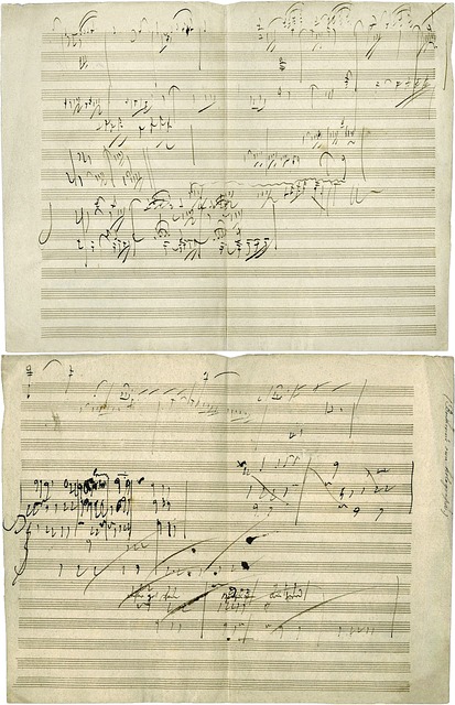Part of one of Beethoven's compositions. Image via Pixabay.