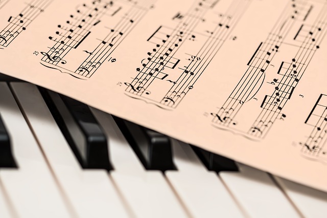 Classical Music score - image via Pixabay