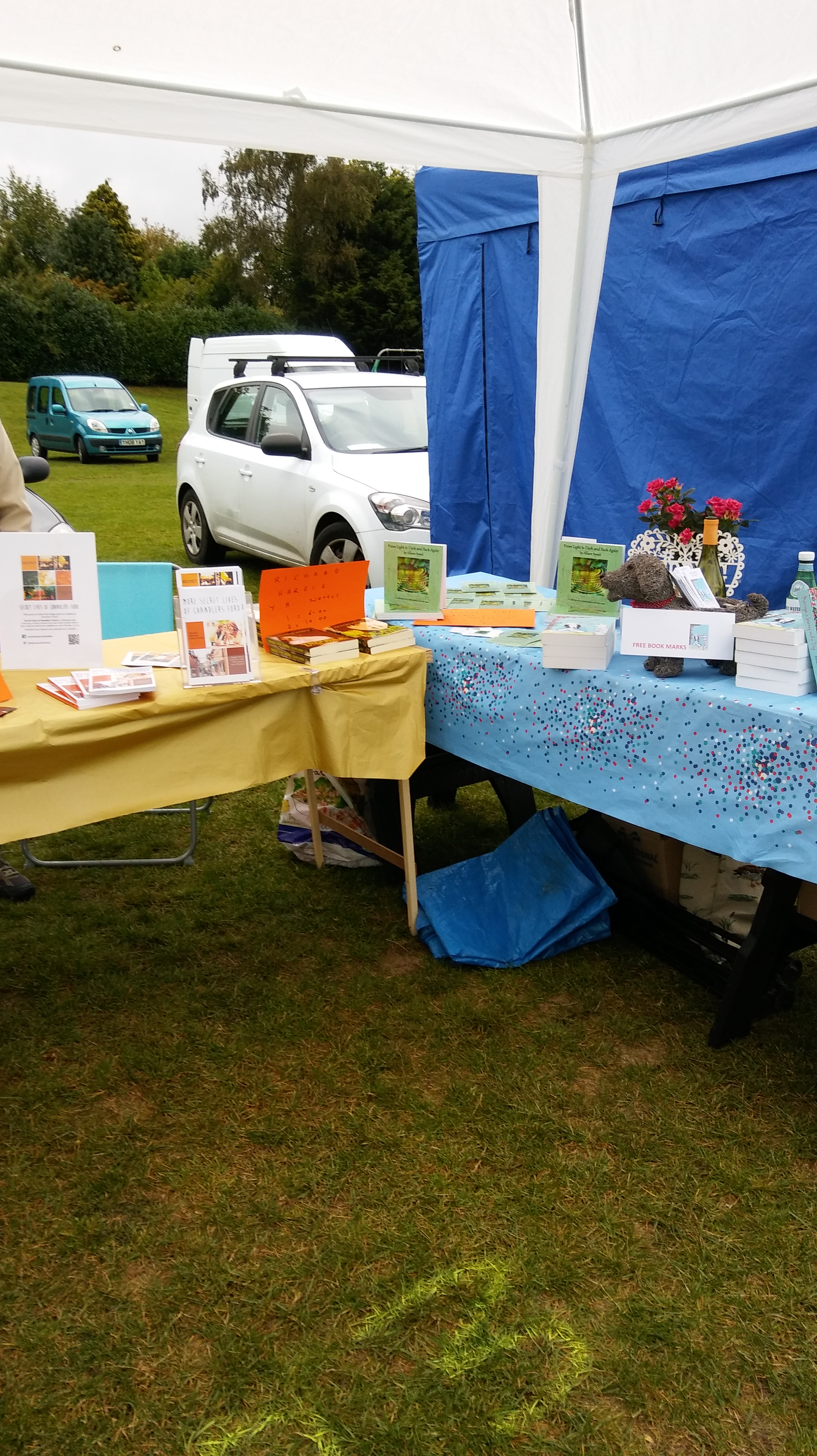 At the HE Book Stand