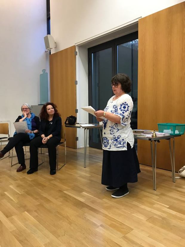 I read a few of my flash fiction stories and am pleased they go down well - image by Dawn Kentish Knox