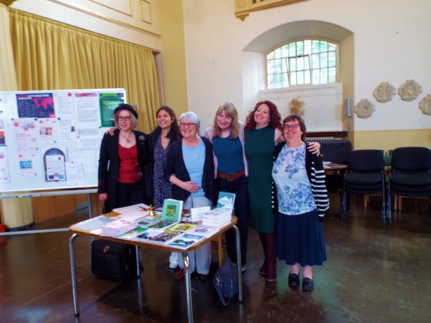 Happy writers at the WAF - photo taken by Ana Coelho