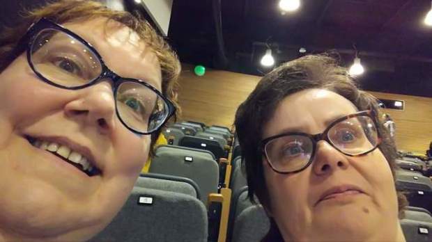 Val Penny and I having a selfie moment at Winchester last Saturday