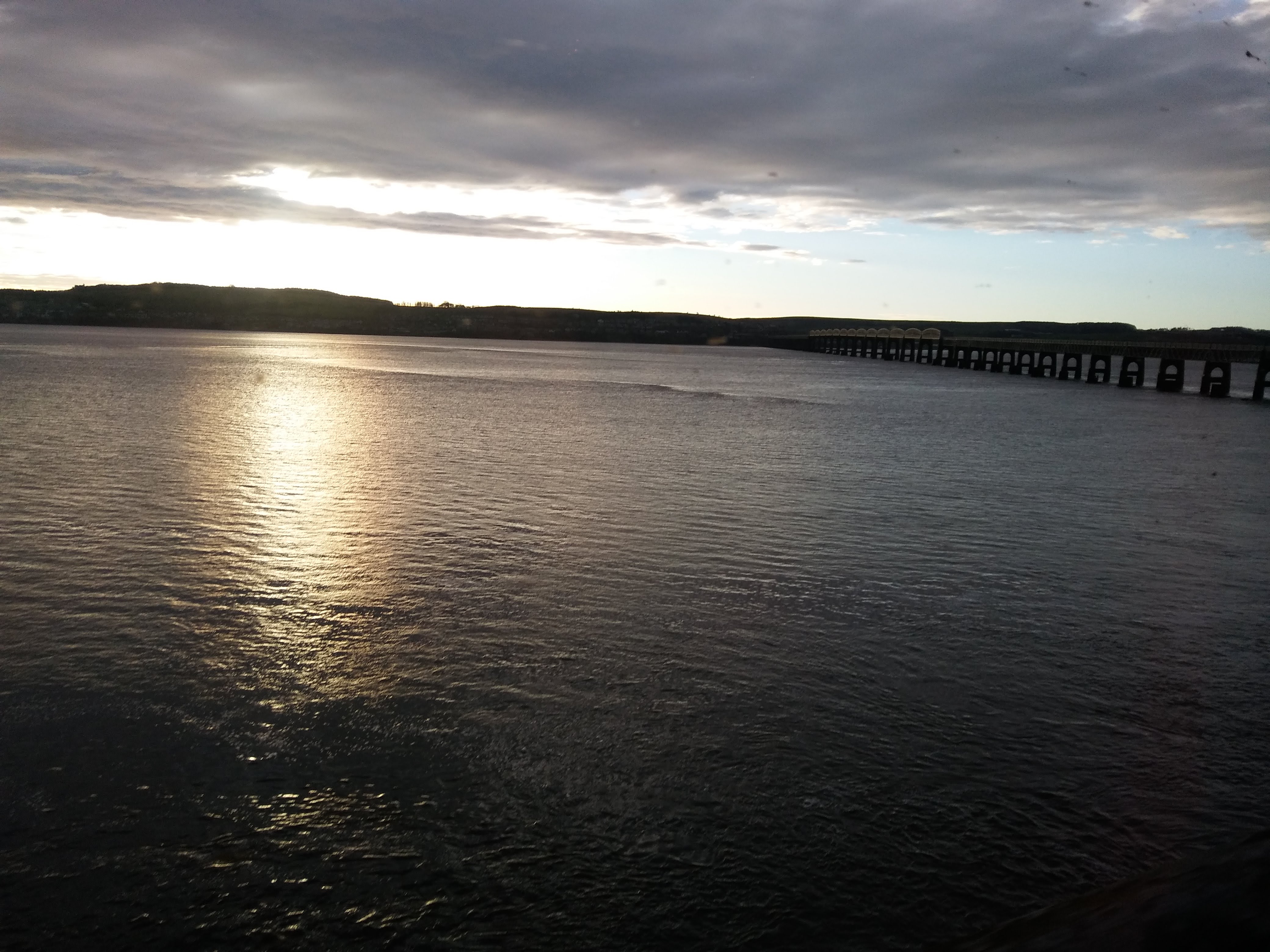 Stunning views as I came into Dundee station