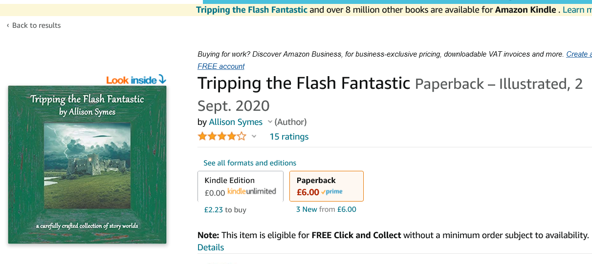 Screenshot 2022-01-18 at 21-12-32 Tripping the Flash Fantastic Amazon co uk Symes, Allison 9781910542583 Books