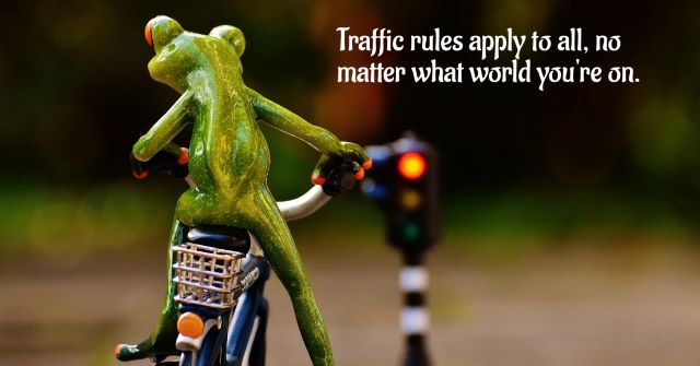 Traffic rules apply to all