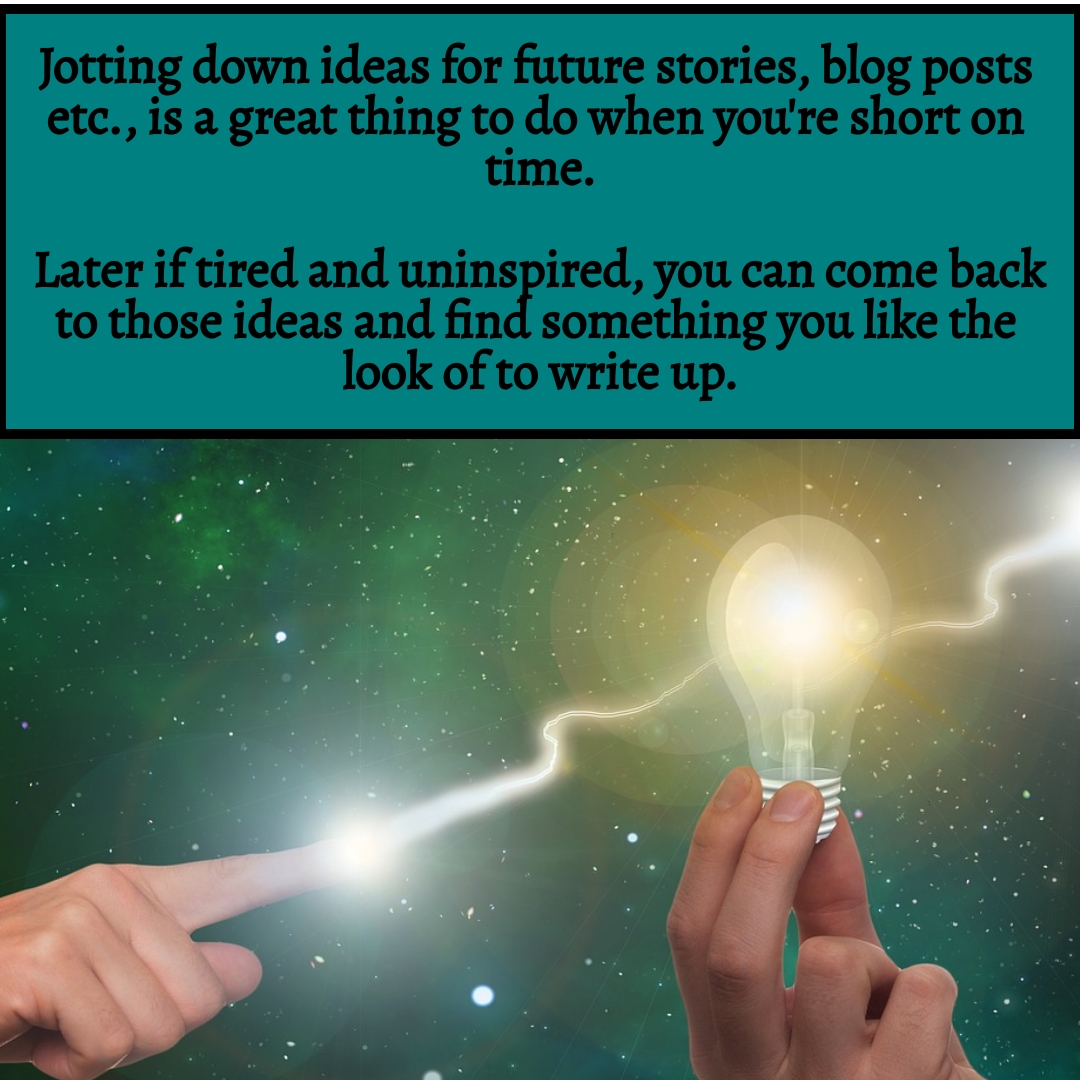 Jotting down ideas for future use