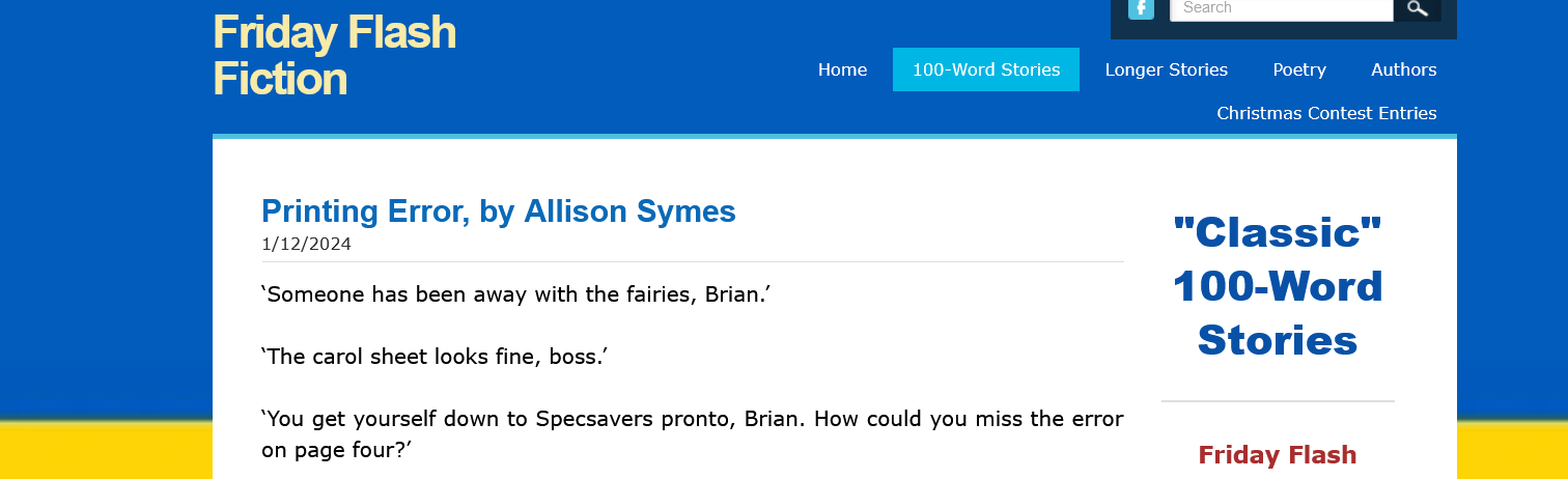 Screenshot 2024-12-06 at 09-48-50 Printing Error by Allison Symes - Friday Flash Fiction